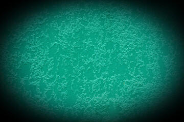 Black vignette abstract design aquamarine azure plaster wall stucco texture background rough solid hard