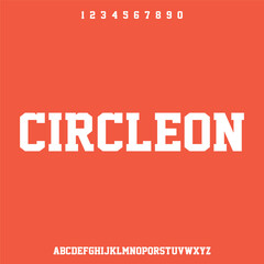 circleon, futuristic modern industrial font vector typeface