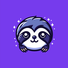 Sloth Cute Mascot Logo Illustration Chibi Kawaii is awesome logo, mascot or illustration for your product, company or bussiness