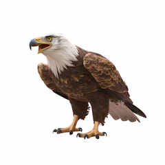 Eagle pounced eagle png isolated on transparent background