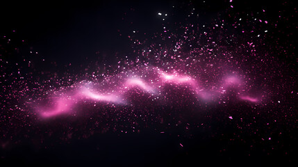 pink abstract particles
