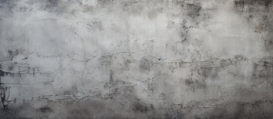 Obraz na płótnie Canvas A detailed closeup of a grey concrete wall texture with a freezing monochrome photography aesthetic, resembling natural landscape patterns