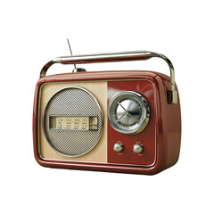 Vintage radio antique radio clip art isolated on transparent background