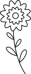 Flower Line Art
