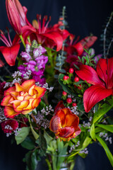 Close up of bouquet of flowers