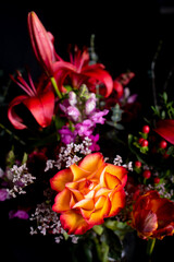 Close up of bouquet of flowers