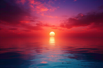 Let the first light of day be a testament to the beauty of the dynamic sunrise gradient. - obrazy, fototapety, plakaty