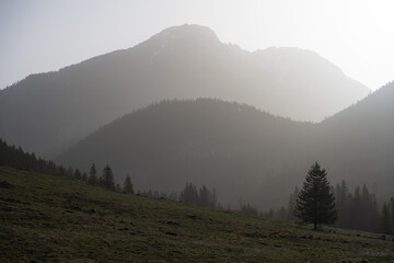 Low air transparency due to Sahara sand dust in the atmosphere over the Tatra Mountains in Chocholowska Valley, Poland