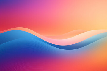 Dive into the day surrounded by the captivating hues of a dynamic sunrise gradient. - obrazy, fototapety, plakaty