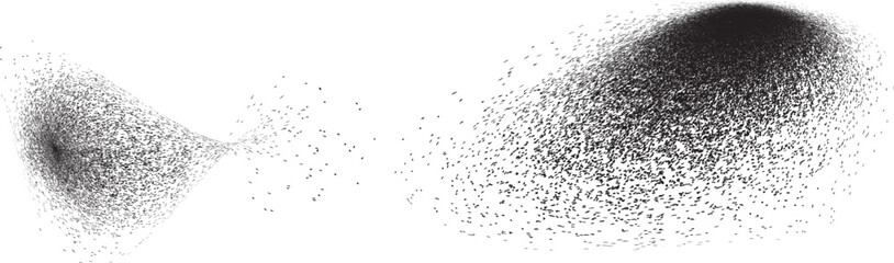 Distressed gradient shape . Shade of sphere . Noise destroyed circle . Trendy grainy shadow . Graph print texture .Spray effect .Grunge texture . Distressed element .Vector rounded ball shadow 