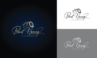 Camera photography logo icon vector template