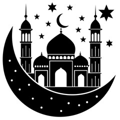 taj mahal vector illustration