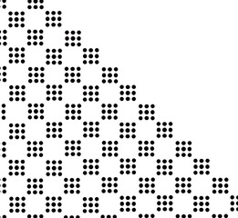 black dots background with halftone
