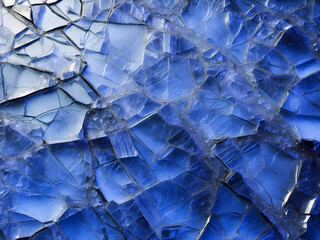 Obraz premium Beautiful cracked ice surface texture background