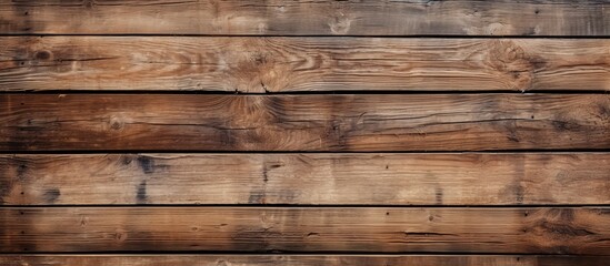 A closeup of a brown hardwood wall with a row of wooden planks creating a rectangle pattern. The wood stain enhances the natural beauty of the wood
