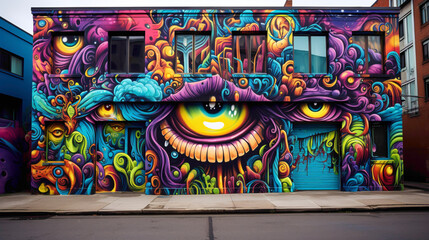 Let the streets become your gallery with bold and psychedelic street art murals enriching the cityscape.