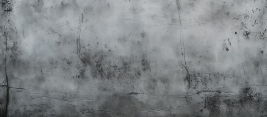 A closeup shot of a grey wall covered in spots, resembling a natural landscape in monochrome photography. The texture is rough, like wood or twigs, surrounded by freezing grass - obrazy, fototapety, plakaty