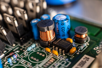 Electrical circuit components, Mallorca, Balearic Islands, Spain