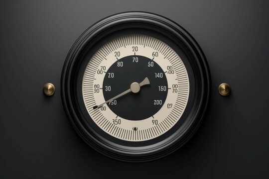 Calibrated Manometer pressure gauge background. Gage power. Generate Ai