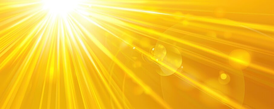 Sparkle light through the yellow, golden bubble background.