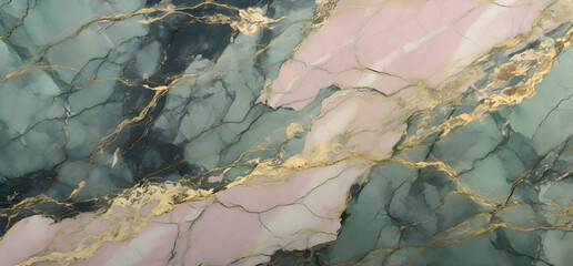 Naklejka premium Marble granite light green and pink with white texture. Background wall surface seamless pattern graphic sky blue, peach, aquamarine, turquoise floor ceramic floor or wall texture stone