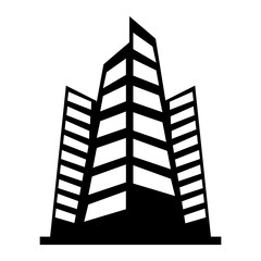 Buildings black icon pack