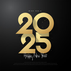 Happy new year 2025 design.