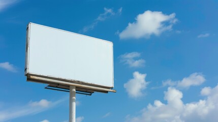 advertising signs on large boards