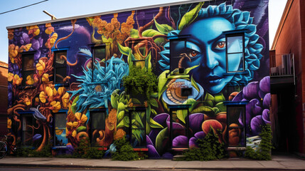 Let the streets be your gallery with bold and vibrant street art murals at every turn.