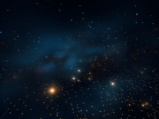 Astral wonders: Star cluster amid the galaxy - AI Generation.