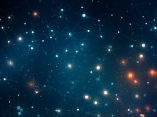 Naklejka na ściany i meble Radiant star cluster bright in the cosmos. AI Generation.