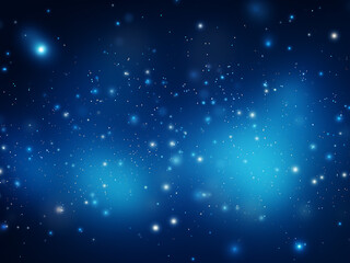 Naklejka na ściany i meble Starry heavens blue with a cosmic touch. AI Generation.