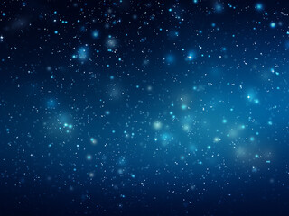 Naklejka na ściany i meble Starry heavens blue: a cosmic canvas. AI Generation.