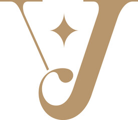Monogram Letter V Luxury Logo Design