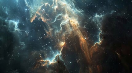 Fototapeta na wymiar Stunning Star Cluster in Space