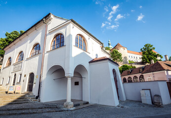 Old Synagogue in Old Town of Mikulov town, Czech Republic