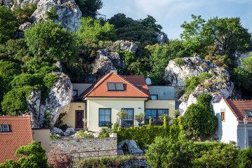 House above Old Town of Mikulov town, Czech Republic