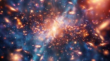 Fototapeta na wymiar Massive Cluster of Stars Illuminating the Sky