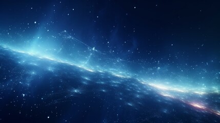 Abstract Particle Moving In The Sci-fi Space Wallpaper, Background