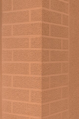 Fototapeta premium Angle Brown Column Element Detail Architecture Object Brick Abstract Pattern Exterior Facade