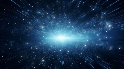 Abstract Particle Moving In The Sci-fi Space Wallpaper, Background