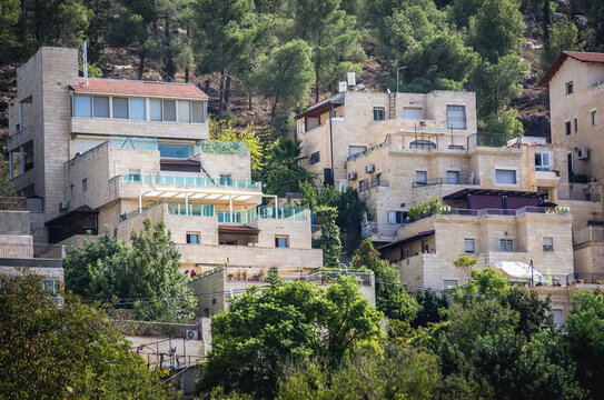 Apartment houses in Motza neighbourhood of Jerusalem, Israel