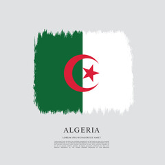 Flag of Algeria, vector illustration 