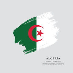 Flag of Algeria, vector illustration 