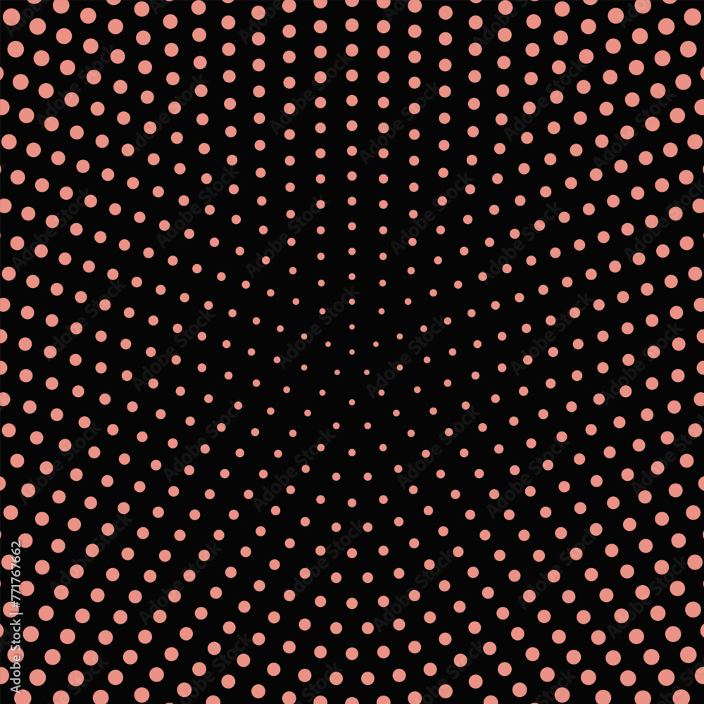 Poster geometric circle pattern background - abstract vector graphic from dots