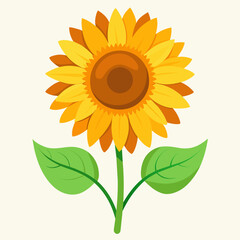 Radiant Sunflower Vector Art Illustrations for Your Designs