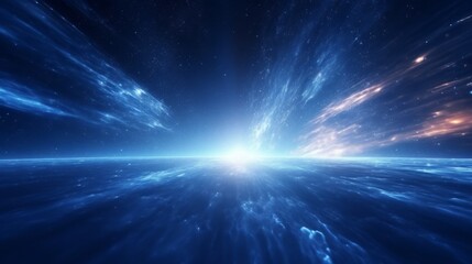 Abstract Particle Moving In The Sci-fi Space Wallpaper, Background