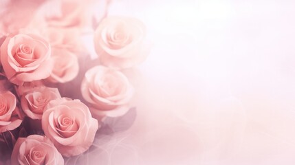 Spring or summer floral background with yellow and orange roses and chrysanthemums on white pastel colored paper. Flat lay, top view, copy space concept in the style of various artists.