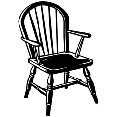 Chair  silhouette vector art illustration