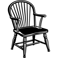 Chair  silhouette vector art illustration